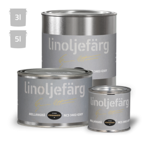 Farba olejna lniana Mid-grey